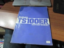 1980 SUZUKI TS100ER TS100 SERVICE MANUAL BOOK ENDURO TRAIL
