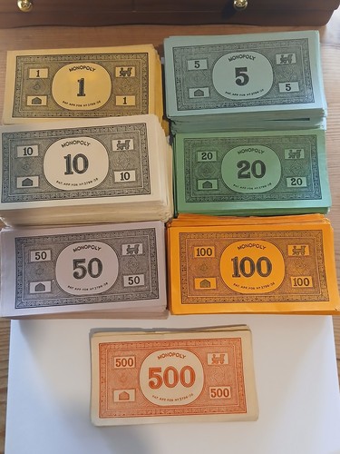 1936 monopoly money bank - money, notes