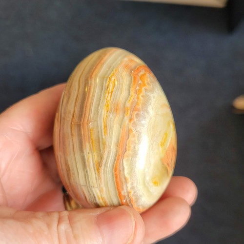 Green onyx egg - onyx, –
