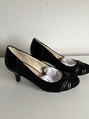 Lifestride black faux suede - lifestride,