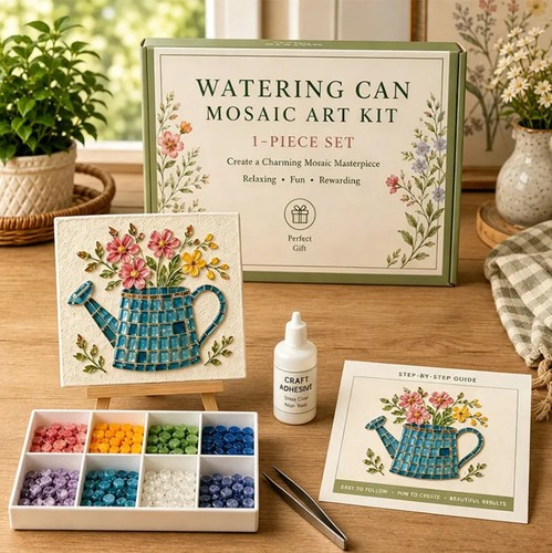 Watering can mosaic - mosaic, kit