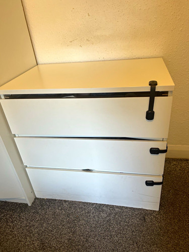 Ikea white wooden - wooden, drawer