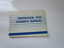 Honda p50 owner - honda, manual