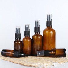 Amber glass spray bottle - glass,