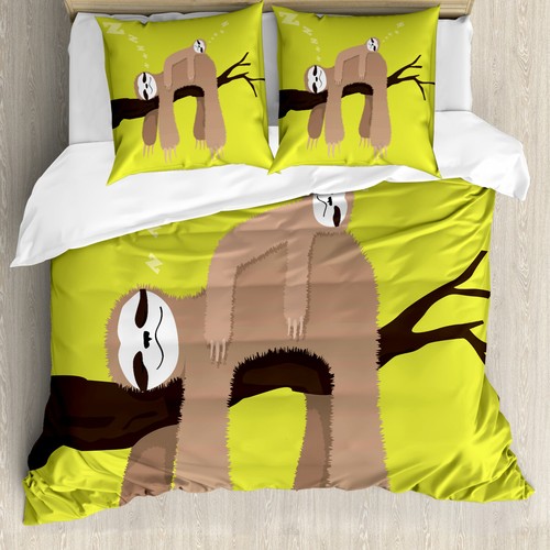 Sloth duvet cover cartoon - sloth,