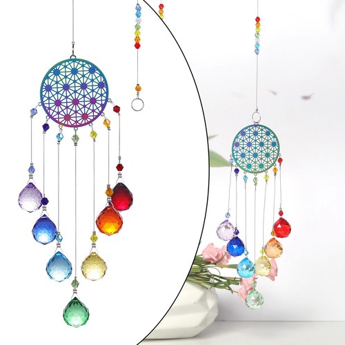 Hanging crystal wind chime - crystal,