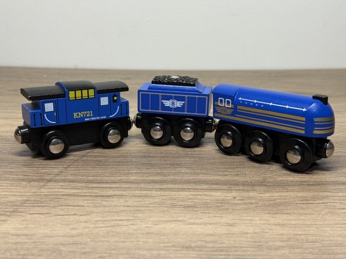 Wooden toy train set - x,