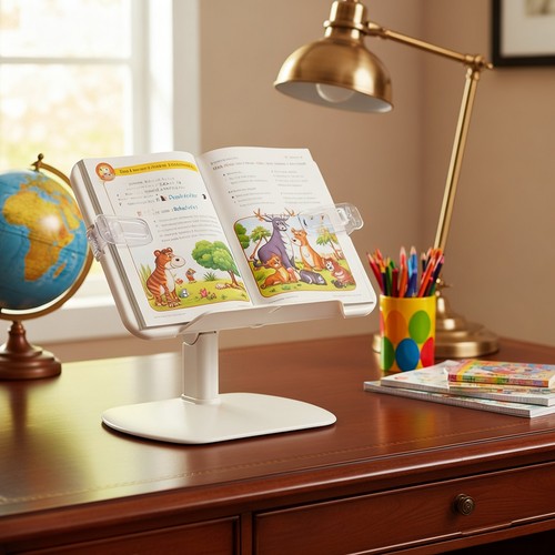 Adjustable desktop book stand - adjustable,