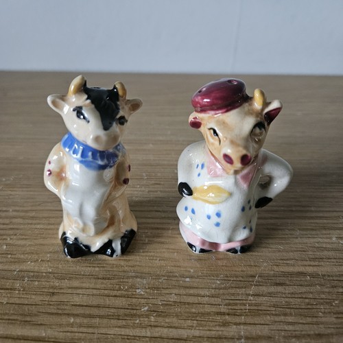 Ceramic cow salt - ceramic,