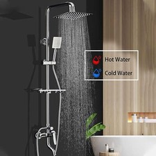 8" Shower Faucet Set Rain