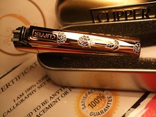 24Ct Gold Plated Rose Floral Metal Clipper Cigarette Lighter Refillable Gift Box