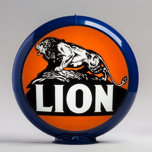 Lion gas pump globe - lion, 13.5"
