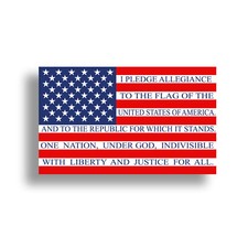 Pledge Allegiance USA American