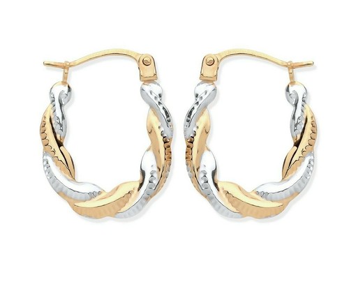 9ct gold children creole - 9ct,