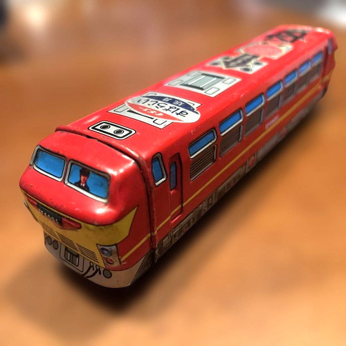 Ichiko vintage tin toy train - ichiko,