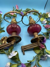 Pair victorian cranberry - of,
