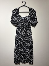 Primark Black Floral Dress Tie