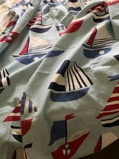 Curtains/fabric By Prestigious Sailing  Design 52”X 48” Long Ideal Beach Hut 