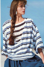 Knitting pattern copy 4047.   Womens sweater.  82-92 cm chest.  eyelash