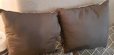 Set of Two: New M&S Bed Lounge Cushion Grey/ Dark Grey T35/5221Q HTF Reversible