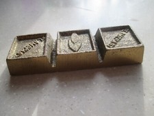 FLAMEFAST PURE BRASS INGOT BAR  - WEIGHS 0.822 KG - NOT RECYCLED - NEW