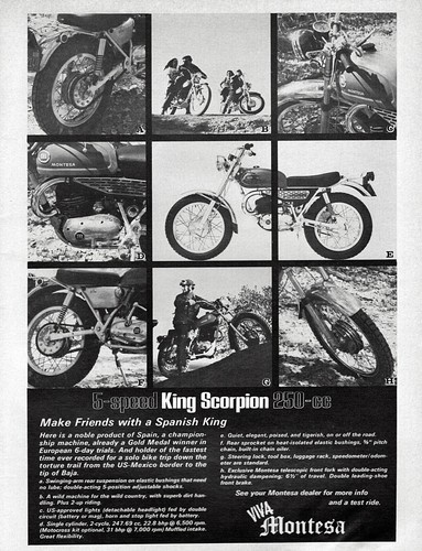 1971 montesa king scorpion - scorpion, 250