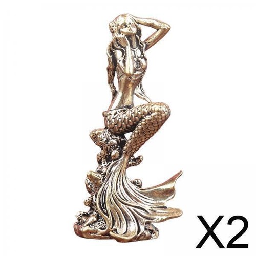 Mermaid figurine aquarium - 2x,