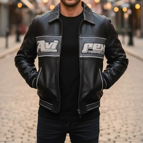 Men black avirex real - avirex,