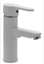 Designer White Basin Hot Cold Mixer Tap Brand New.
