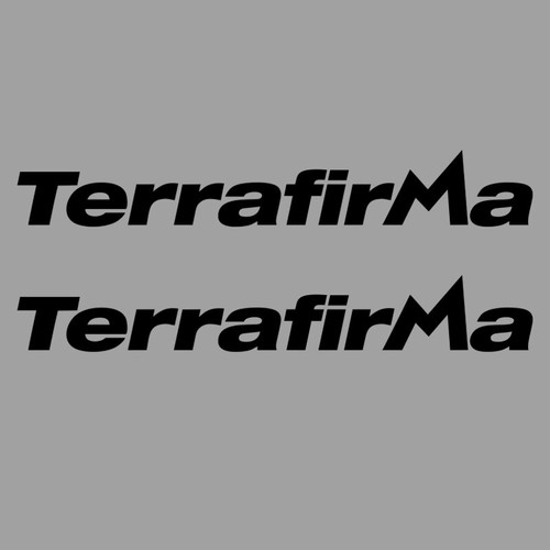 Terrafirma pair stickers - x2,