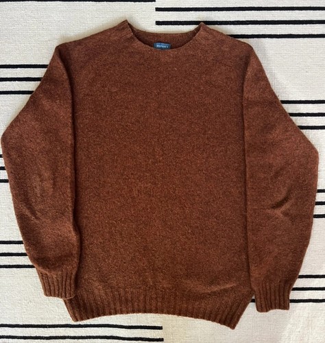 Mallochs shetland brown jumper - brown,