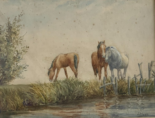 Stunning antique watercolour - antique,