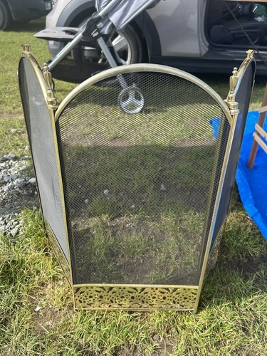 Brass fireplace surround - brass,