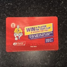 2005 Coca Cola Football League Promotional Merchandise Game Card 