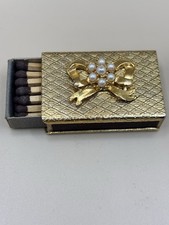 Vintage 1960 s  Brass Matchbox