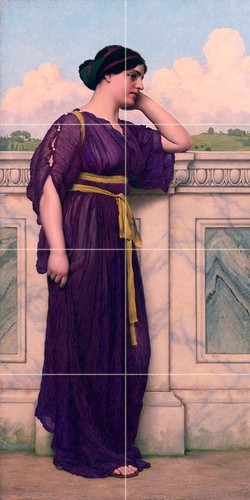 Girl lady godward - j., tile