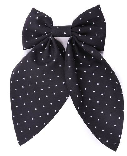 Mini polka dot hair bow - hair,