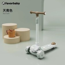 Favorbaby Scooter- Kids Girls/Boys Three Wheeled Light Up and Music