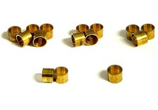 SNOOKER or POOL CUE BRASS FERRULES For GLUE / STICK on TIPS 9 - 10mm FERRULES 
