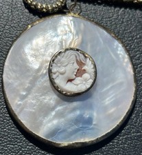 Antique 1920's Sterling Cameo