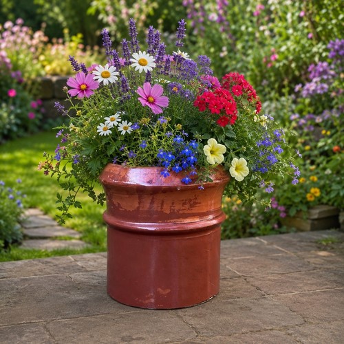 Terracotta chimney pot 27cm - a,