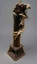 Carved Wooden Dragon Incense Burner