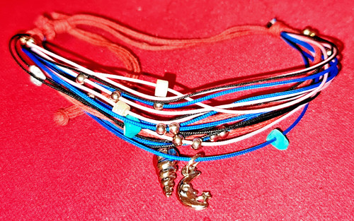Multi coloured adjustable cord