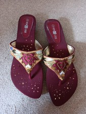 Beautiful  Embroidered Sandals NEW by New Look Multicoloured Kitten Heel