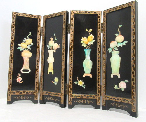 Vintage chinese 4 panel - vintage,