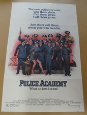 Police Academy Original 1984 Movie Poster. Folded Great Condition