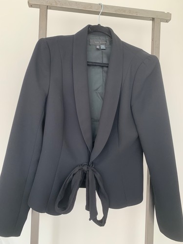 Zara woman black tie front - zara,