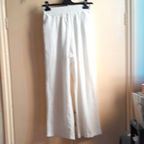 White cotton blend - blend, bloomer