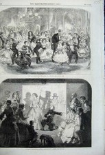 Original Old Antique Print