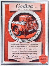 Coventry Climax GODIVA Fire-Fighting Pumps ADVERT #5 Small 1953 Print 670/168